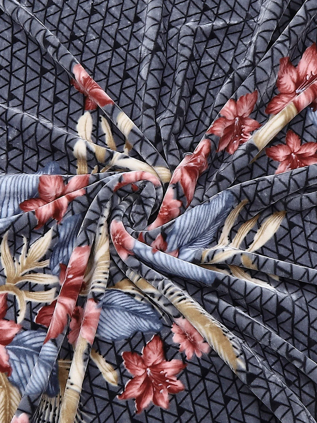 Printed Double Bed Blanket for Mild Winter -1 Ply - Image 7
