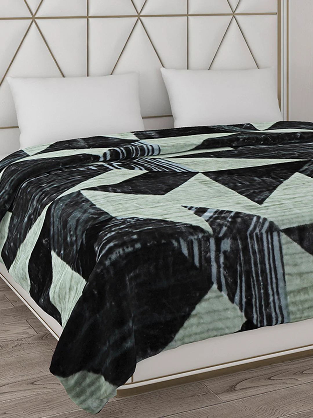 Printed Double Bed Blanket for Mild Winter -1 Ply - Image 4