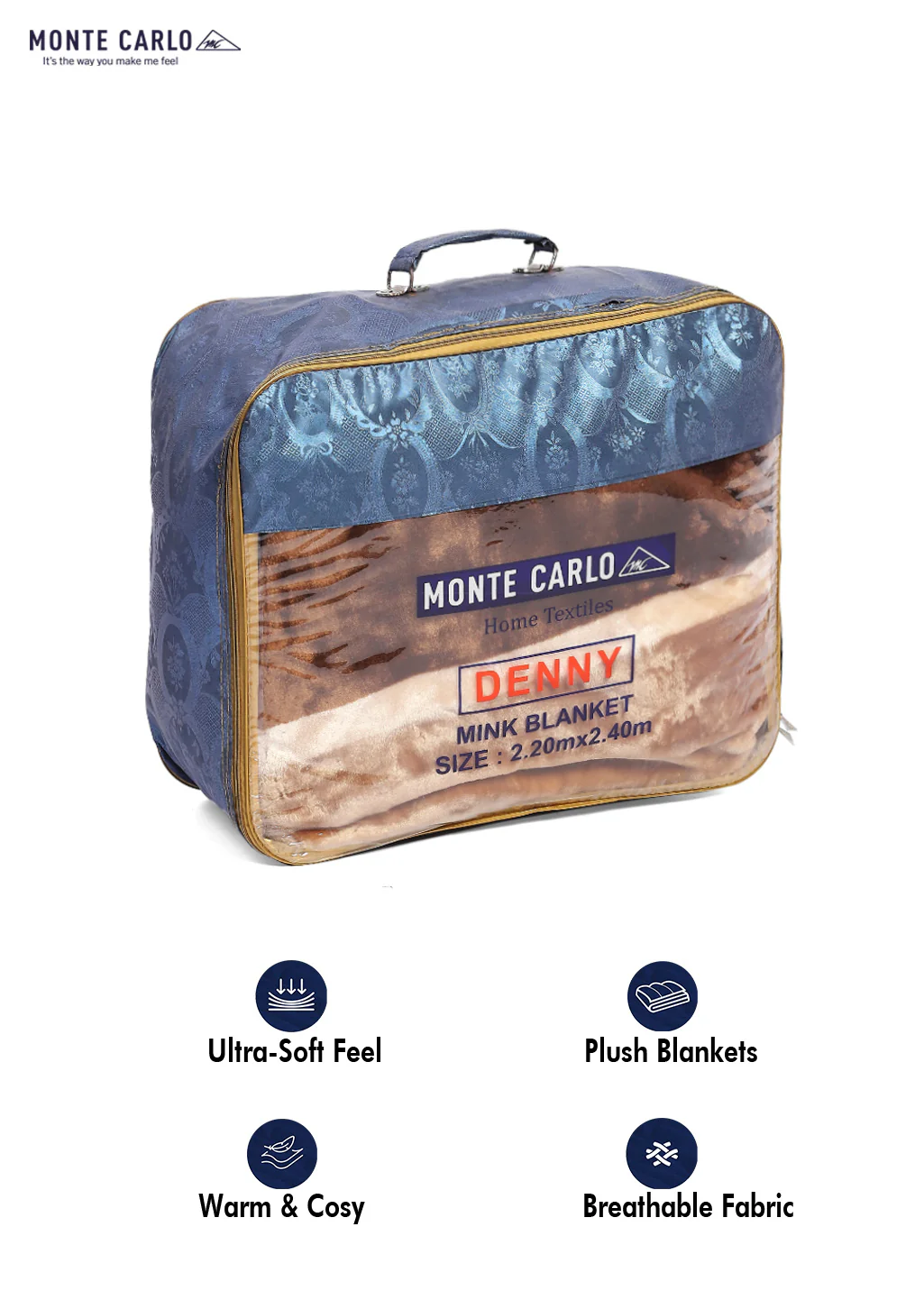Printed Double Bed Blanket for Mild Winter -1 Ply - Image 8