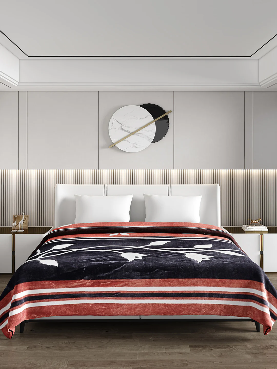 Printed Double Bed Blanket for Mild Winter -1 Ply - Image 2