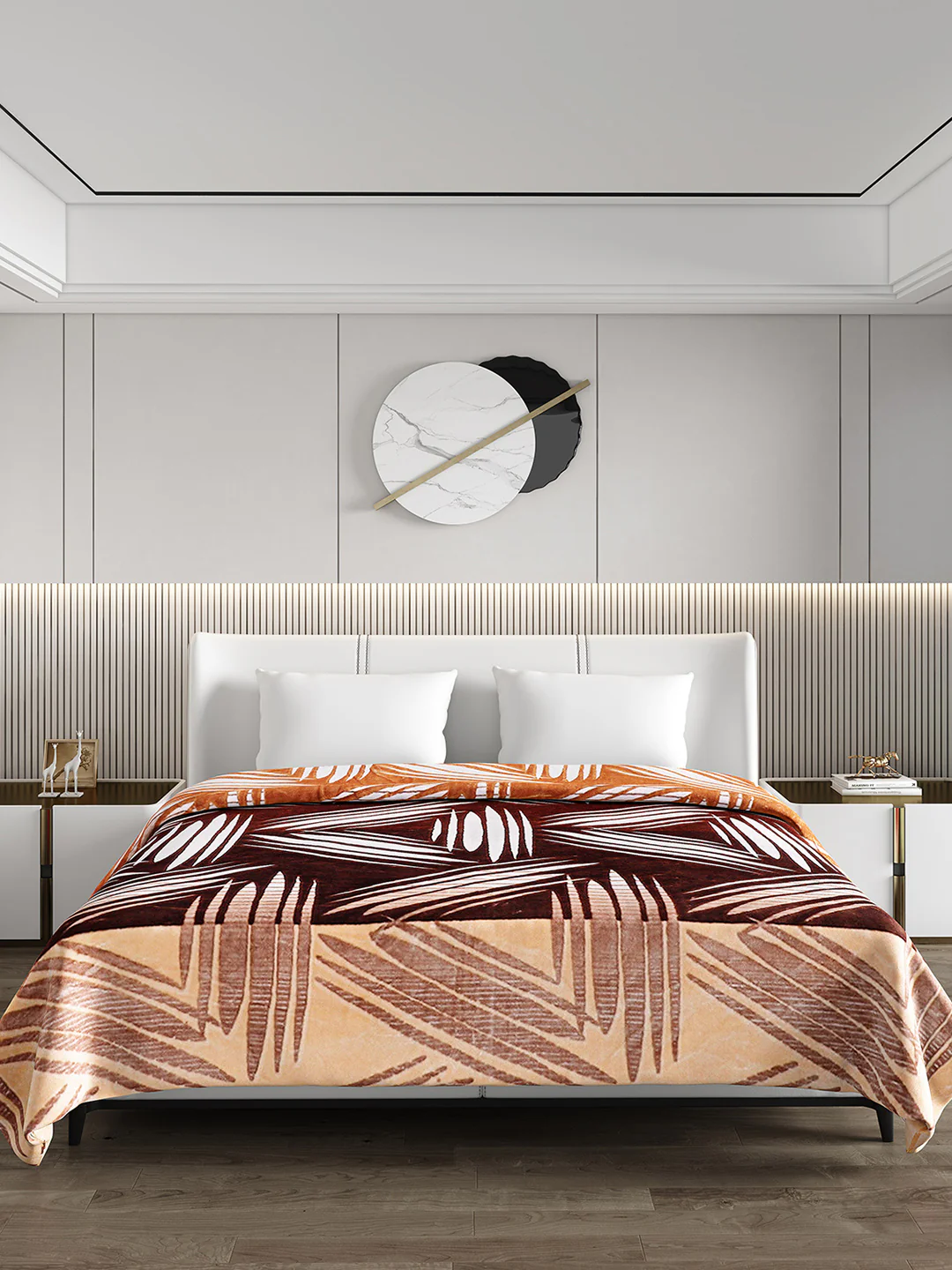 Printed Double Bed Blanket for Mild Winter -1 Ply - Image 2