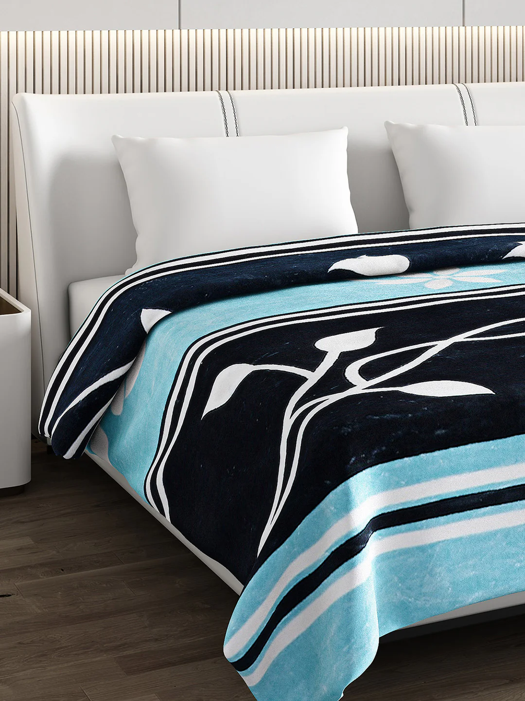 Printed Double Bed Blanket for Mild Winter -1 Ply - Image 4