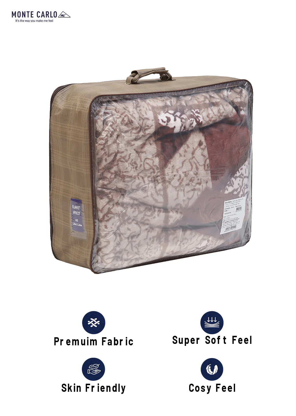 Printed Double Bed Blanket for Mild Winter -2 Ply - Image 8