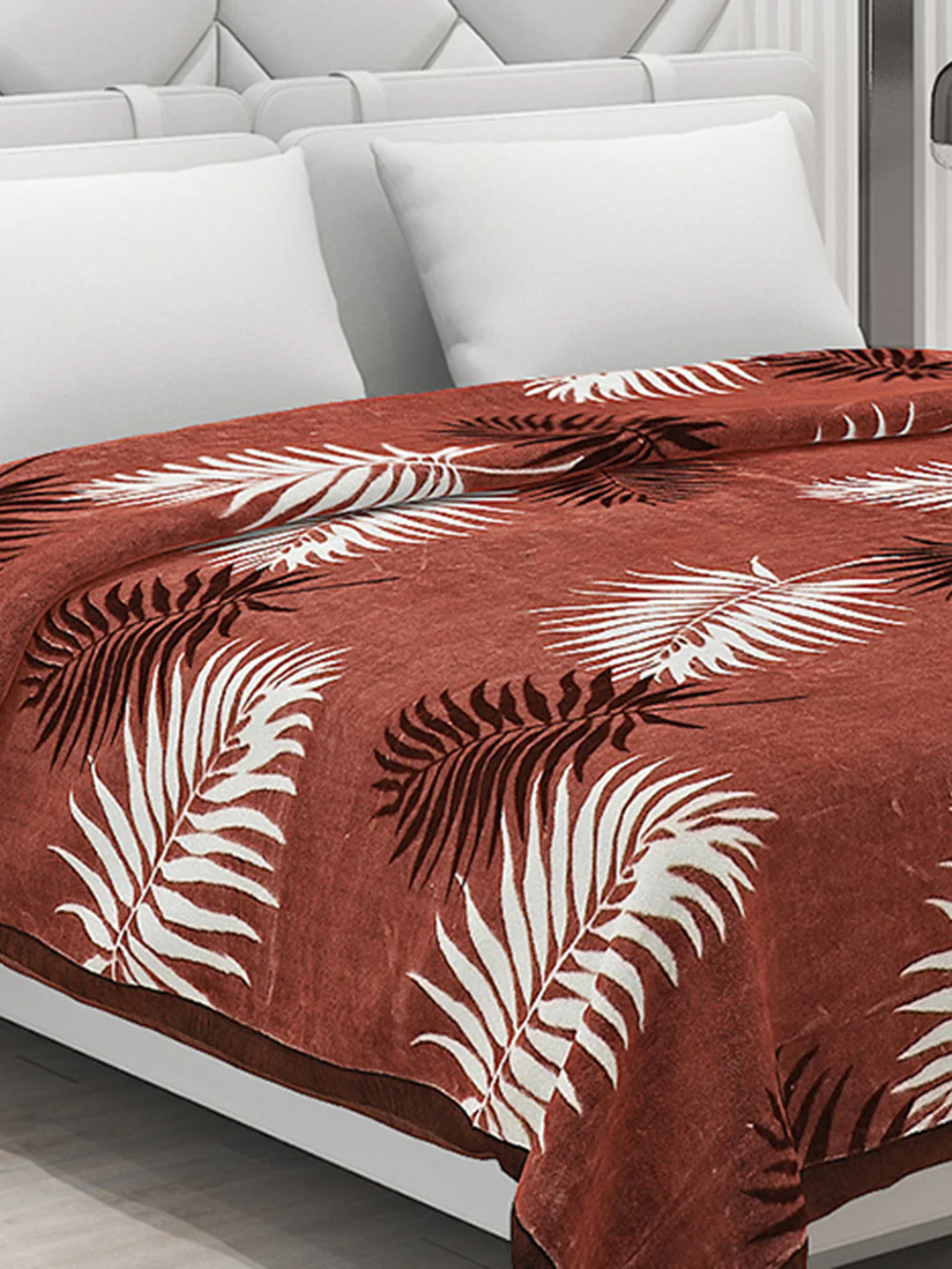Printed Double Bed Blanket for Mild Winter -2 Ply - Image 4