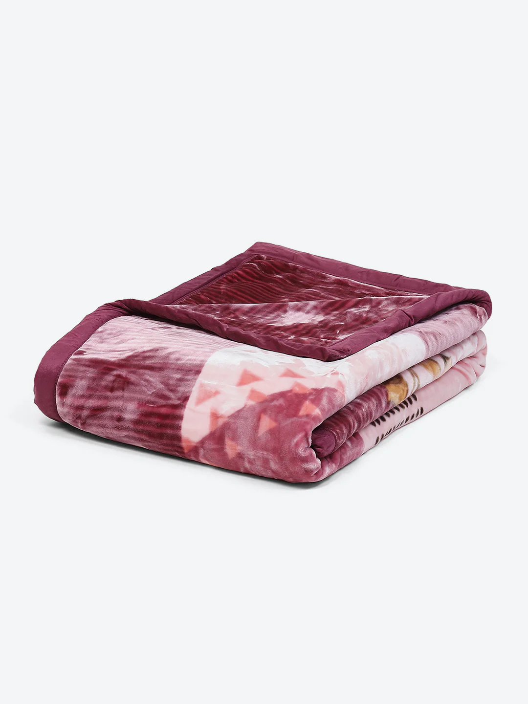 Printed Double Bed Blanket for Mild Winter -2 Ply - Image 5