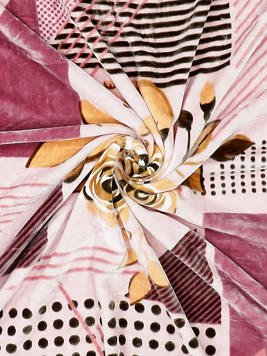 Printed Double Bed Blanket for Mild Winter -2 Ply - Image 7