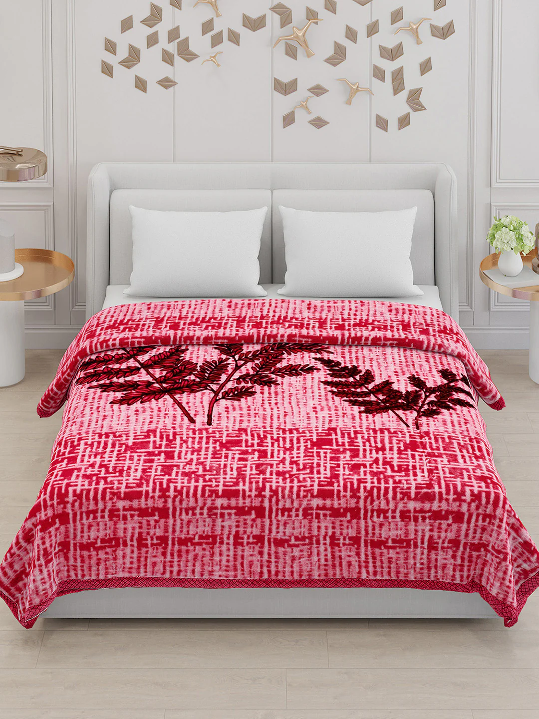 Printed Double Bed Blanket for Mild Winter -2 Ply - Image 2