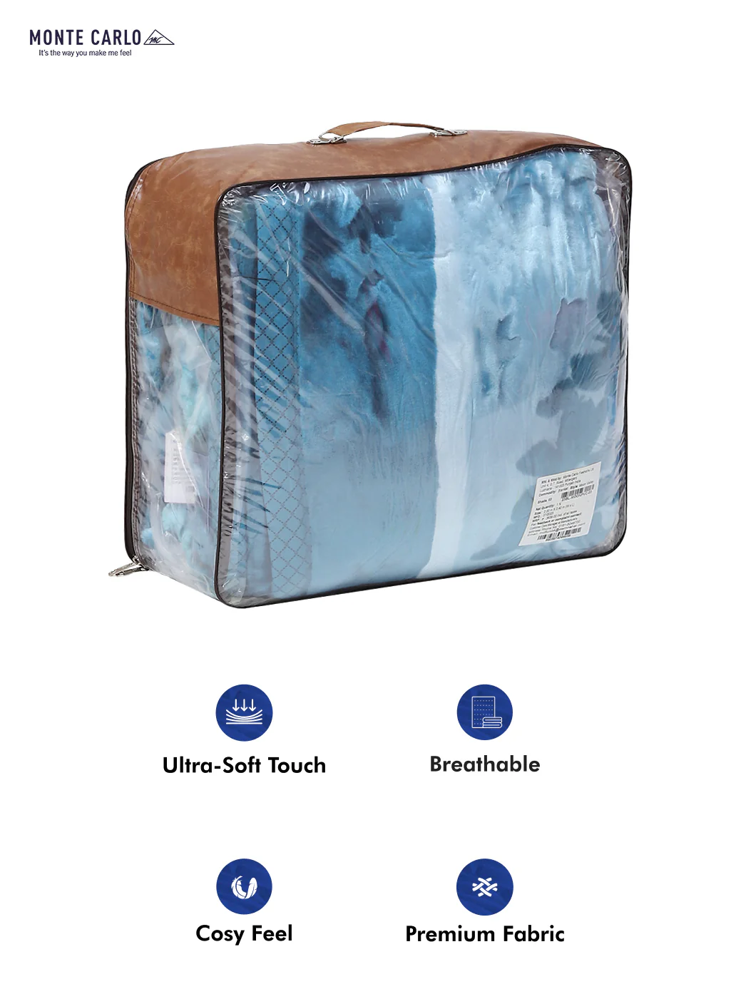 Printed Double Bed Blanket for Mild Winter -2 Ply - Image 8