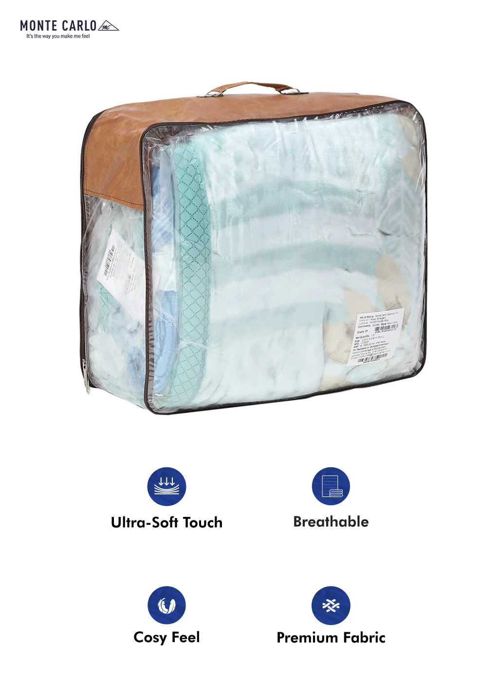 Printed Double Bed Blanket for Mild Winter -2 Ply - Image 8