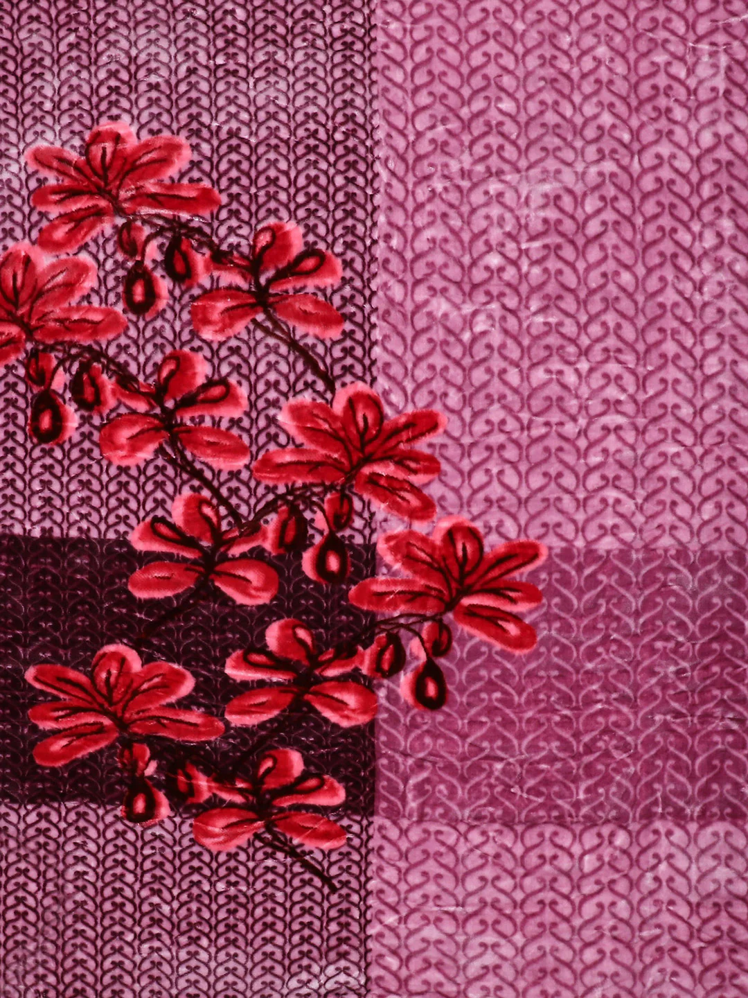 Printed Double Bed Blanket for Mild Winter -2 Ply - Image 6