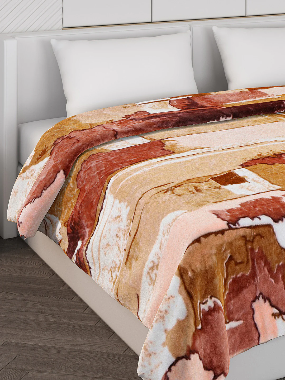 Printed Double Bed Blanket for Mild Winter -2 Ply - Image 4