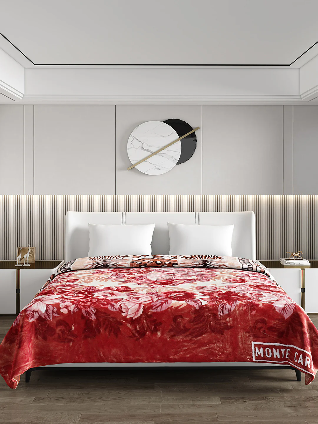 Printed Double Bed Blanket for Mild Winter -2 Ply - Image 2