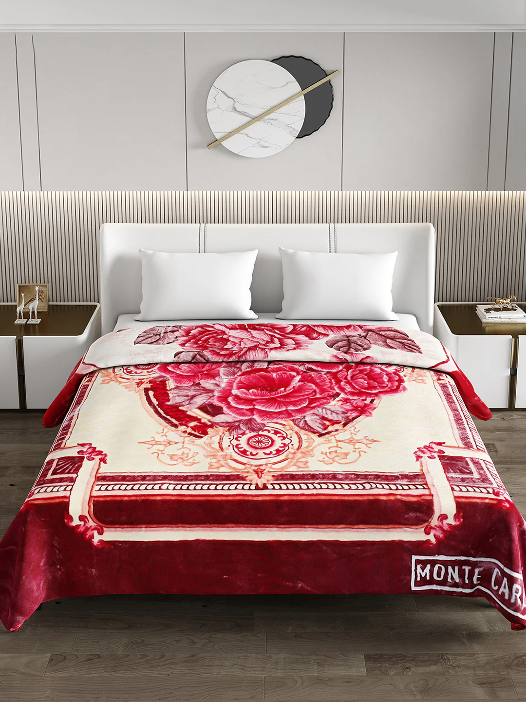 Printed Double Bed Blanket for Mild Winter -2 Ply - Image 3