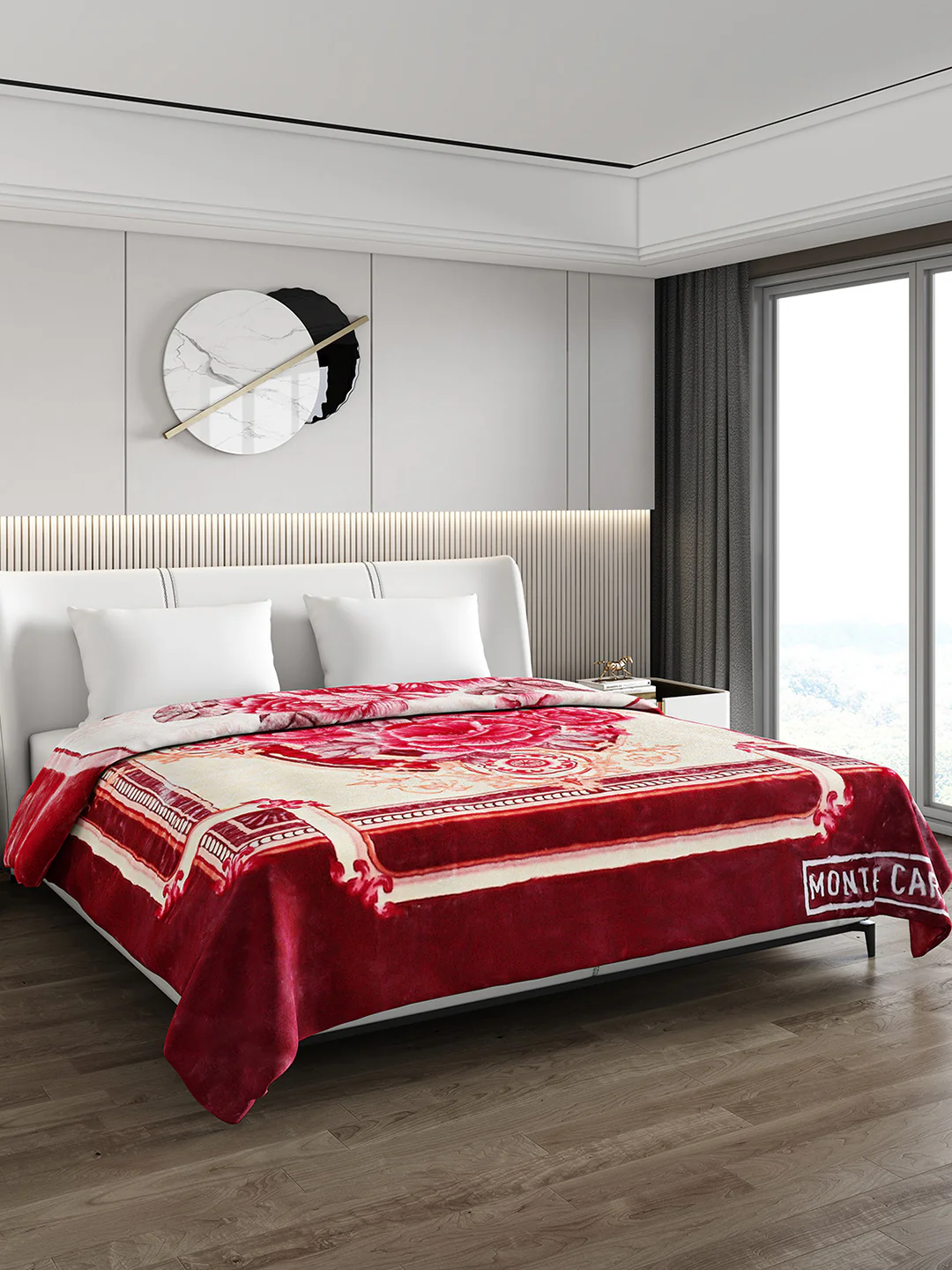 Printed Double Bed Blanket for Mild Winter -2 Ply - Image 4
