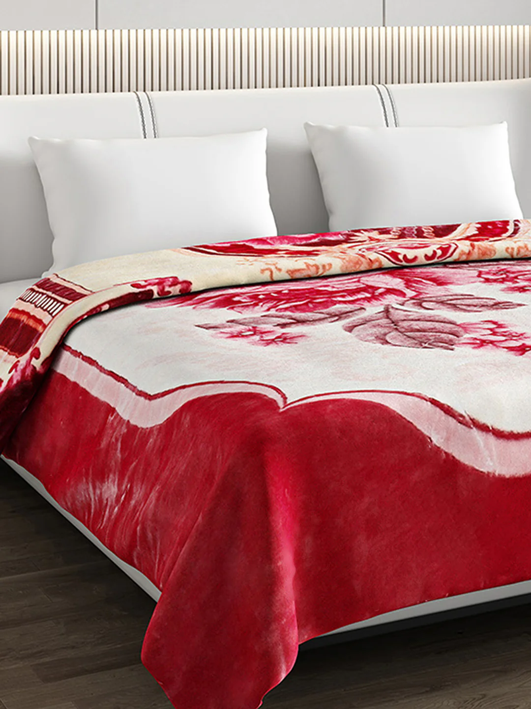Printed Double Bed Blanket for Mild Winter -2 Ply - Image 6