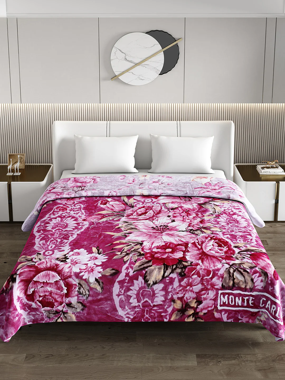 Printed Double Bed Blanket for Mild Winter -2 Ply - Image 3