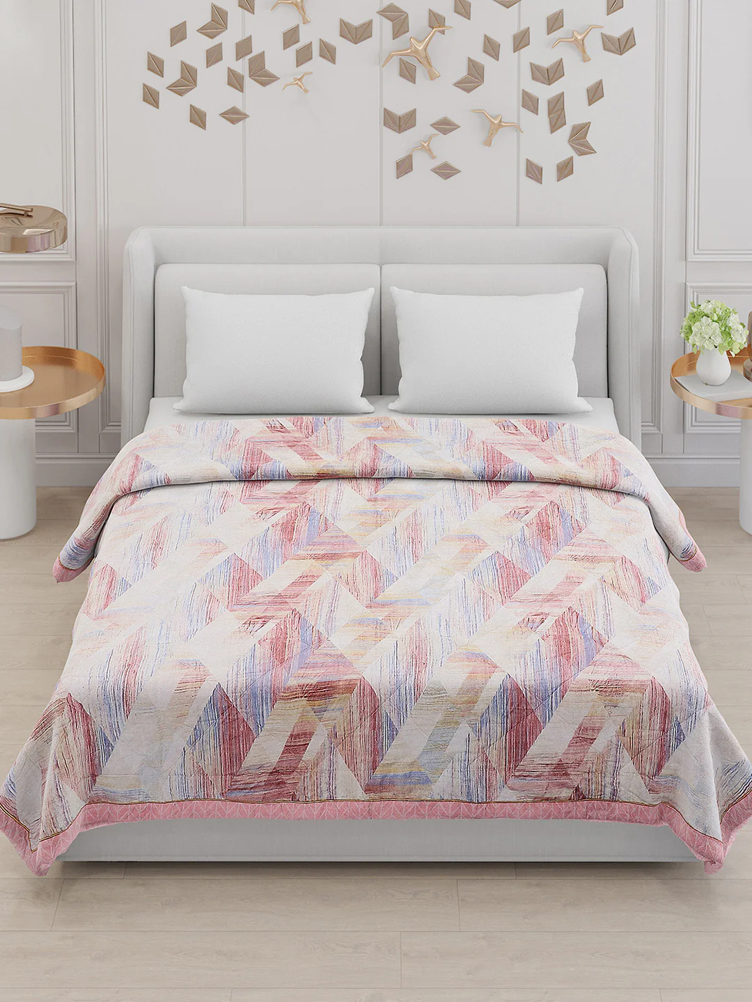 Printed Polyester Double Bed Comforter for AC Room - Image 2