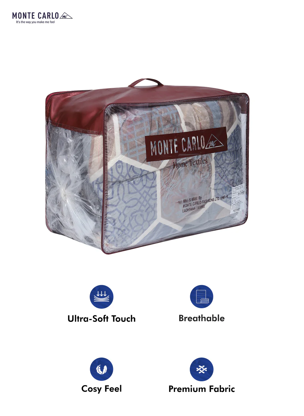Printed Polyester Double Bed Comforter for Winter - Image 8
