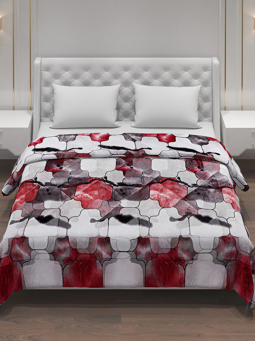 Printed Polyester Double Bed Comforter for Winter - Image 2