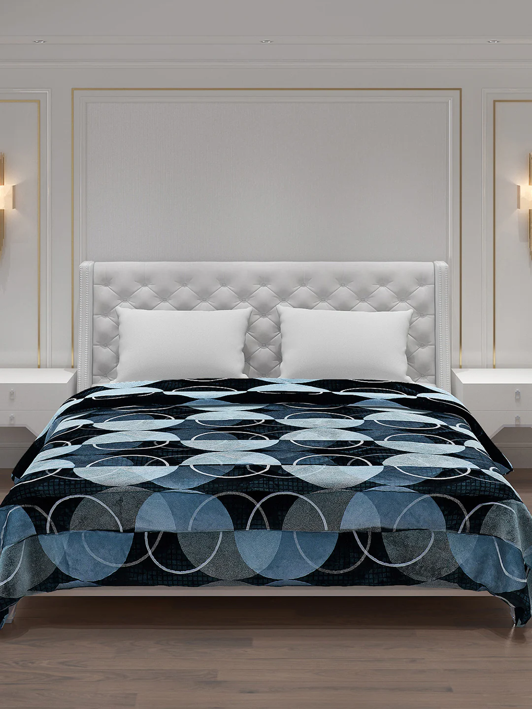 Printed Polyester Double Bed Comforter for Winter - Image 3