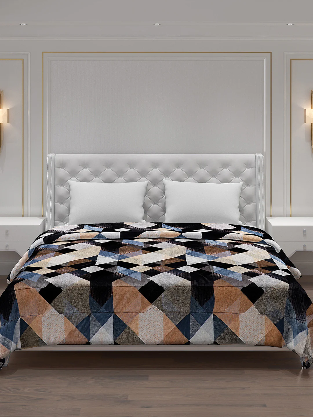 Printed Polyester Double Bed Comforter for Winter - Image 3