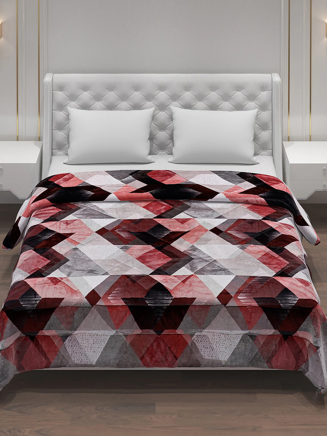 Printed Polyester Double Bed Comforter for Winter - Image 2