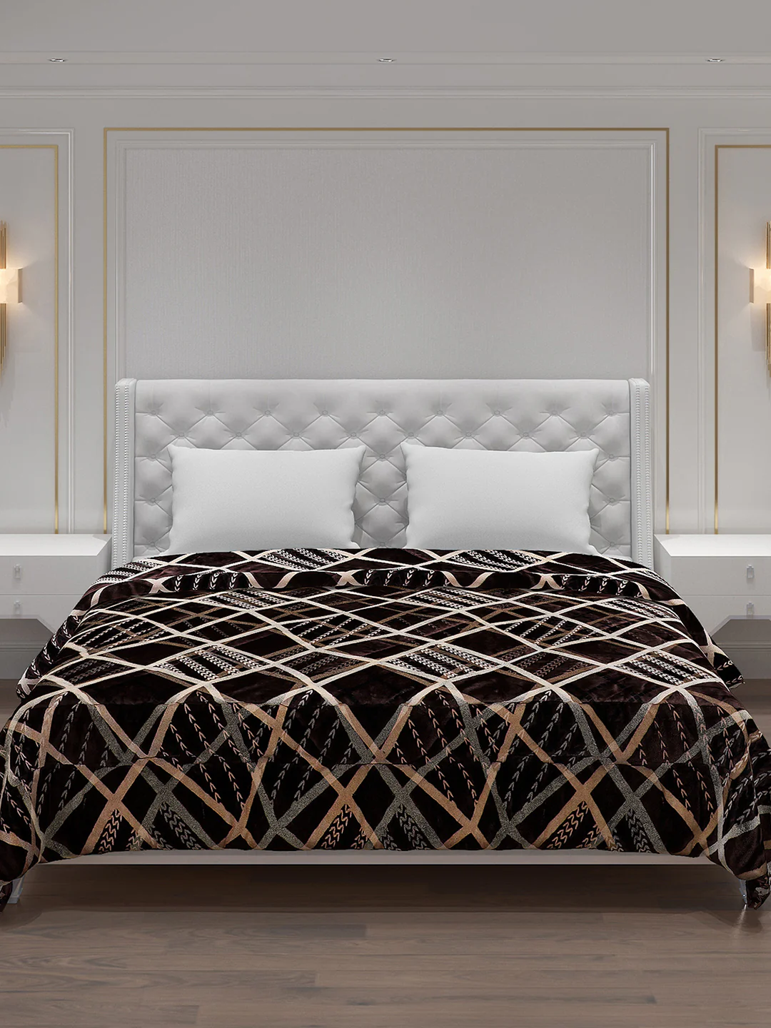 Printed Polyester Double Bed Comforter for Winter - Image 3