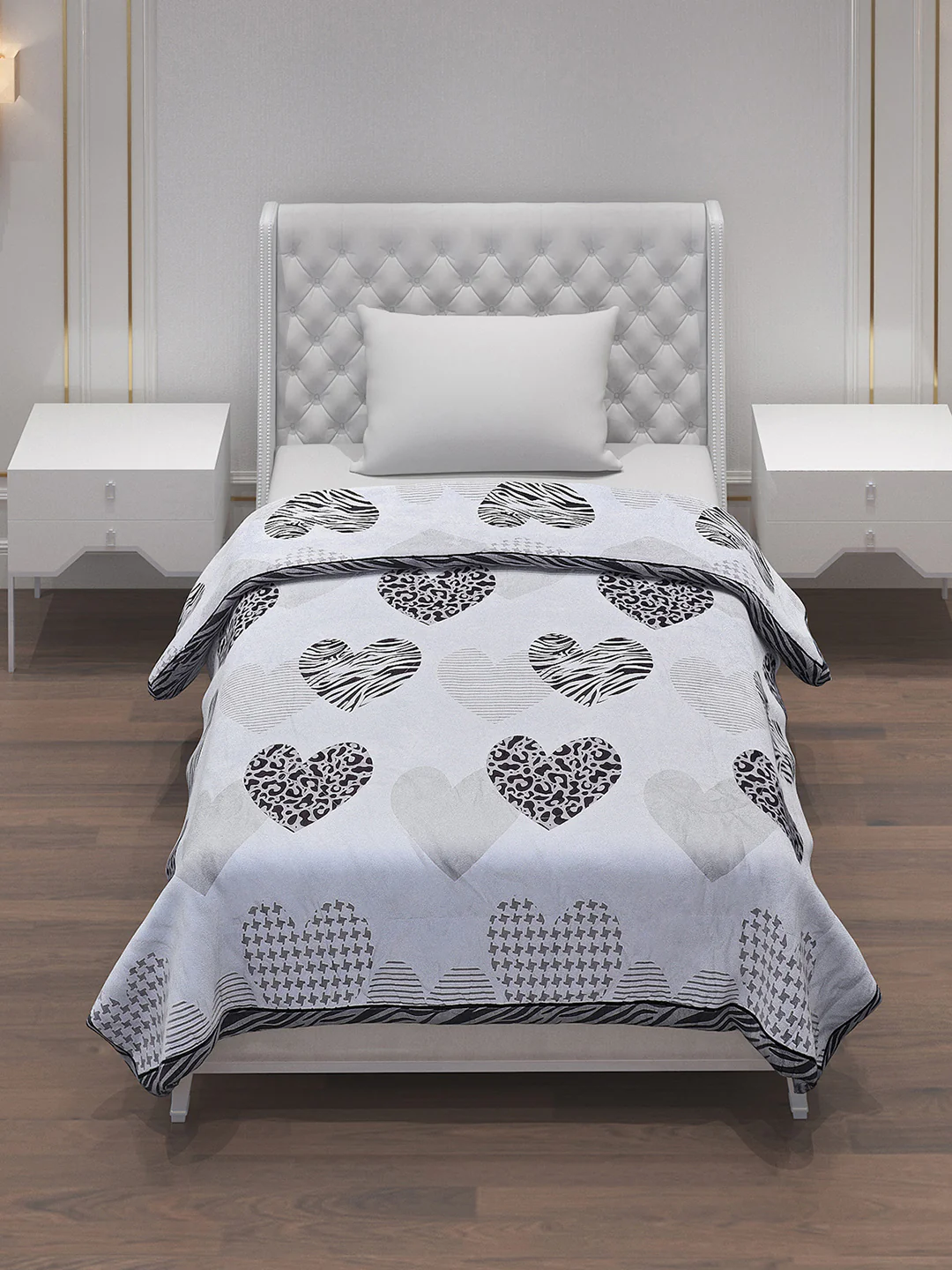 Printed Polyester Single Bed Comforter for AC Room - Image 2