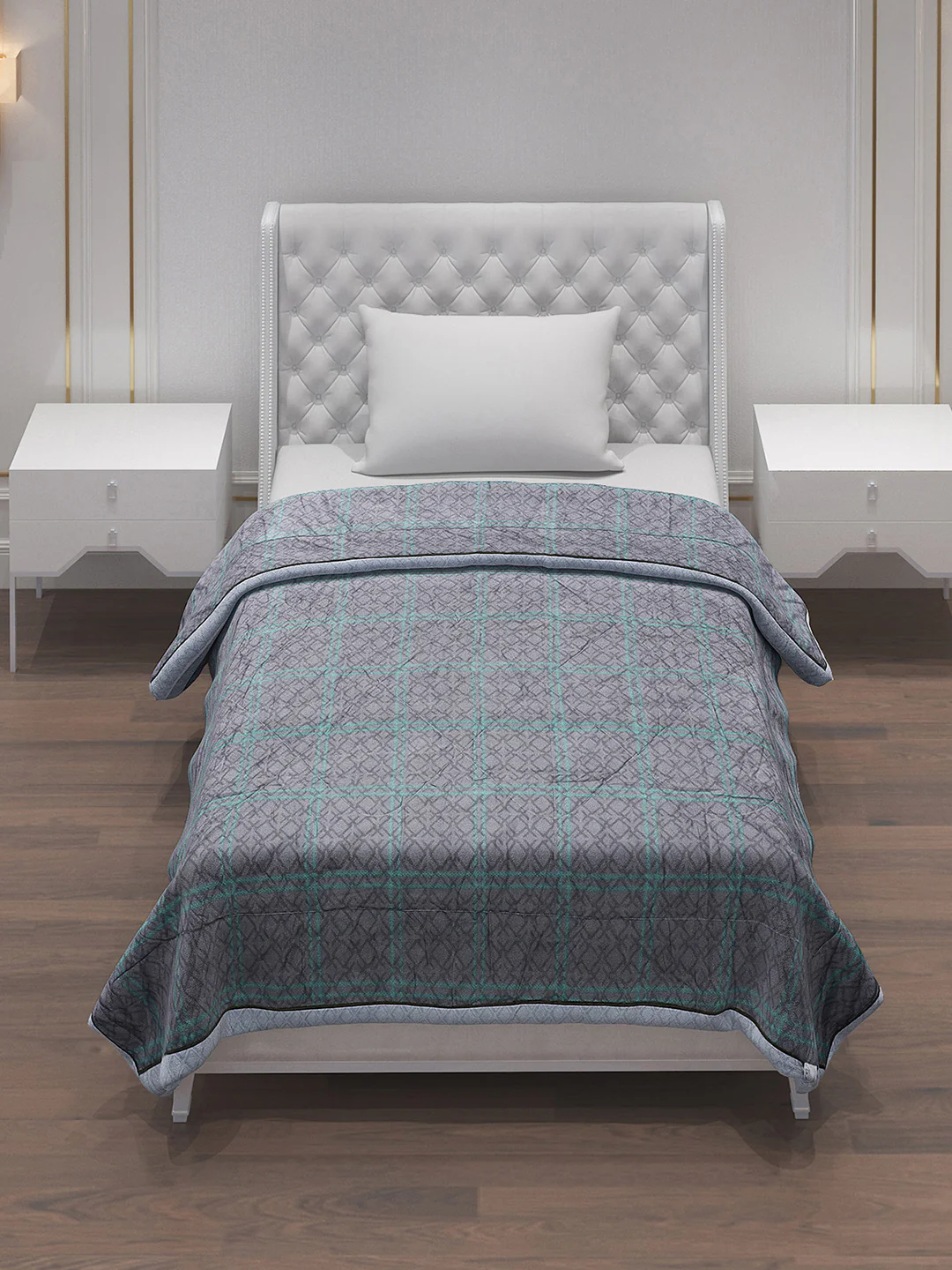 Printed Polyester Single Bed Comforter for AC Room - Image 2