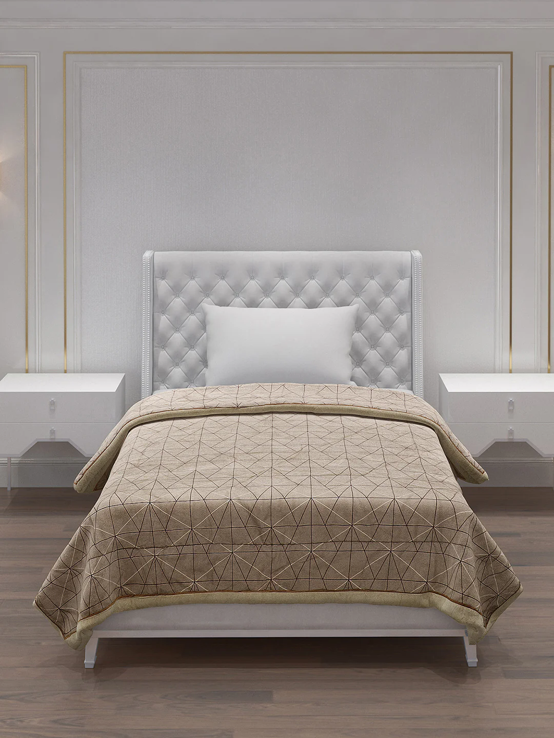 Printed Polyester Single Bed Comforter for AC Room - Image 3