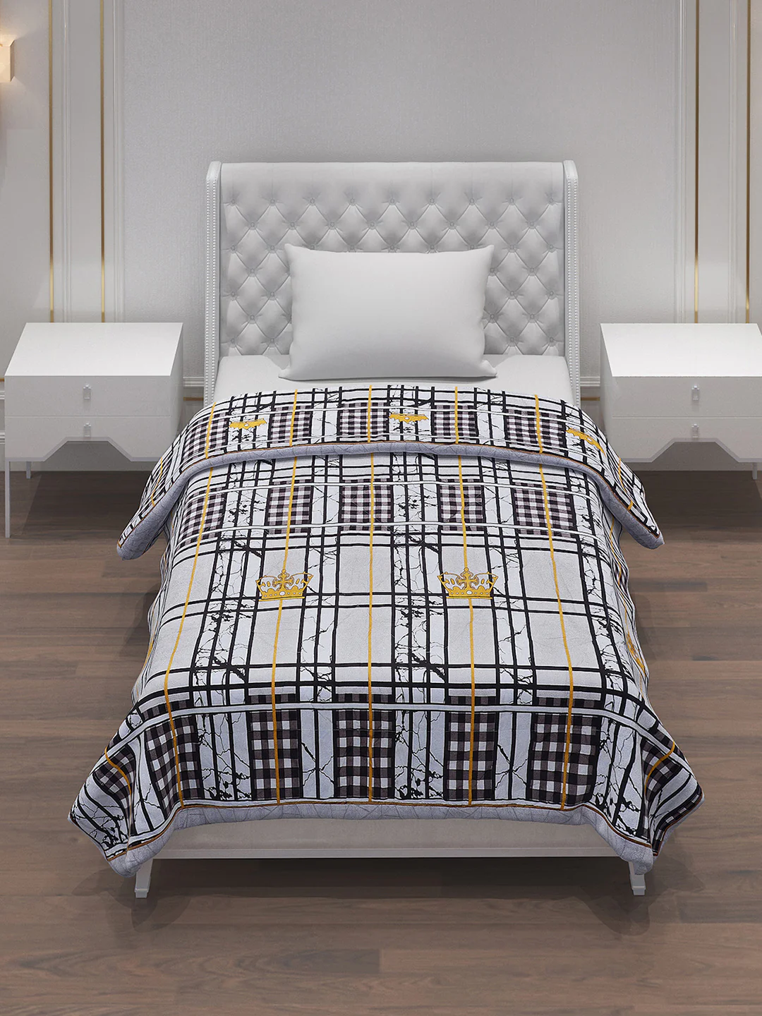 Printed Polyester Single Bed Comforter for AC Room - Image 2