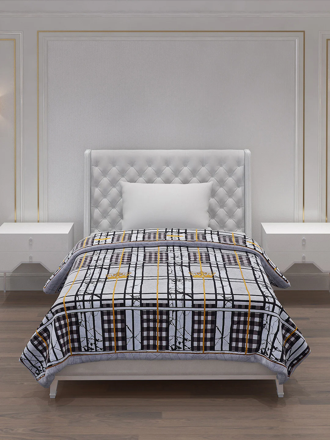Printed Polyester Single Bed Comforter for AC Room - Image 3