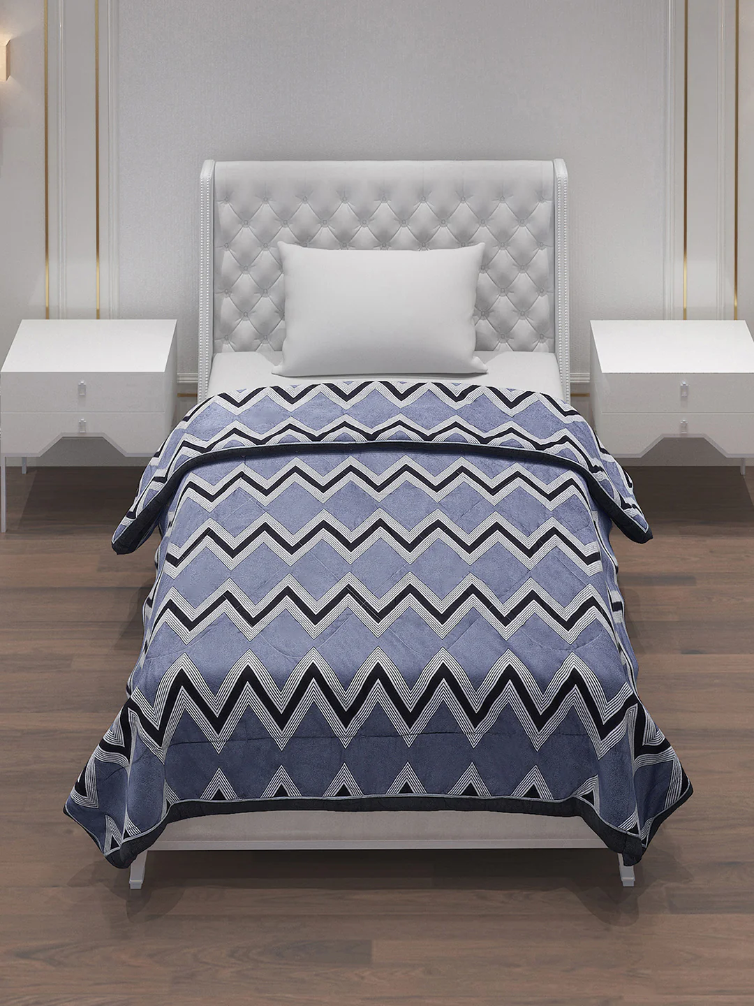 Printed Polyester Single Bed Comforter for AC Room - Image 2