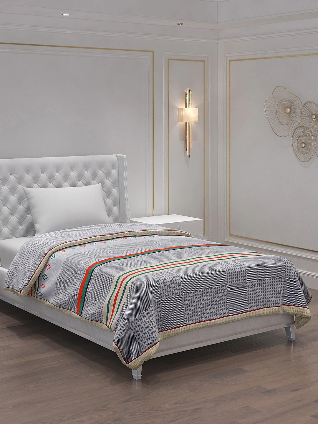 Printed Polyester Single Bed Comforter for AC Room