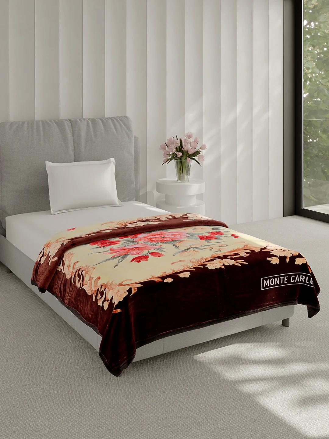 Printed Single Bed 1 Ply Super Soft Blanket for Heavy Winter - (Relation Plus) - Image 4