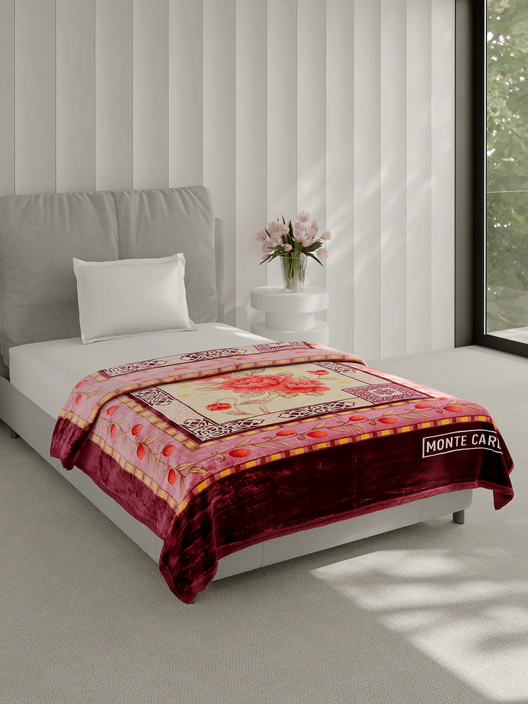 Printed Single Bed 1 Ply Super Soft Blanket for Heavy Winter - (Relation Plus) - Image 4