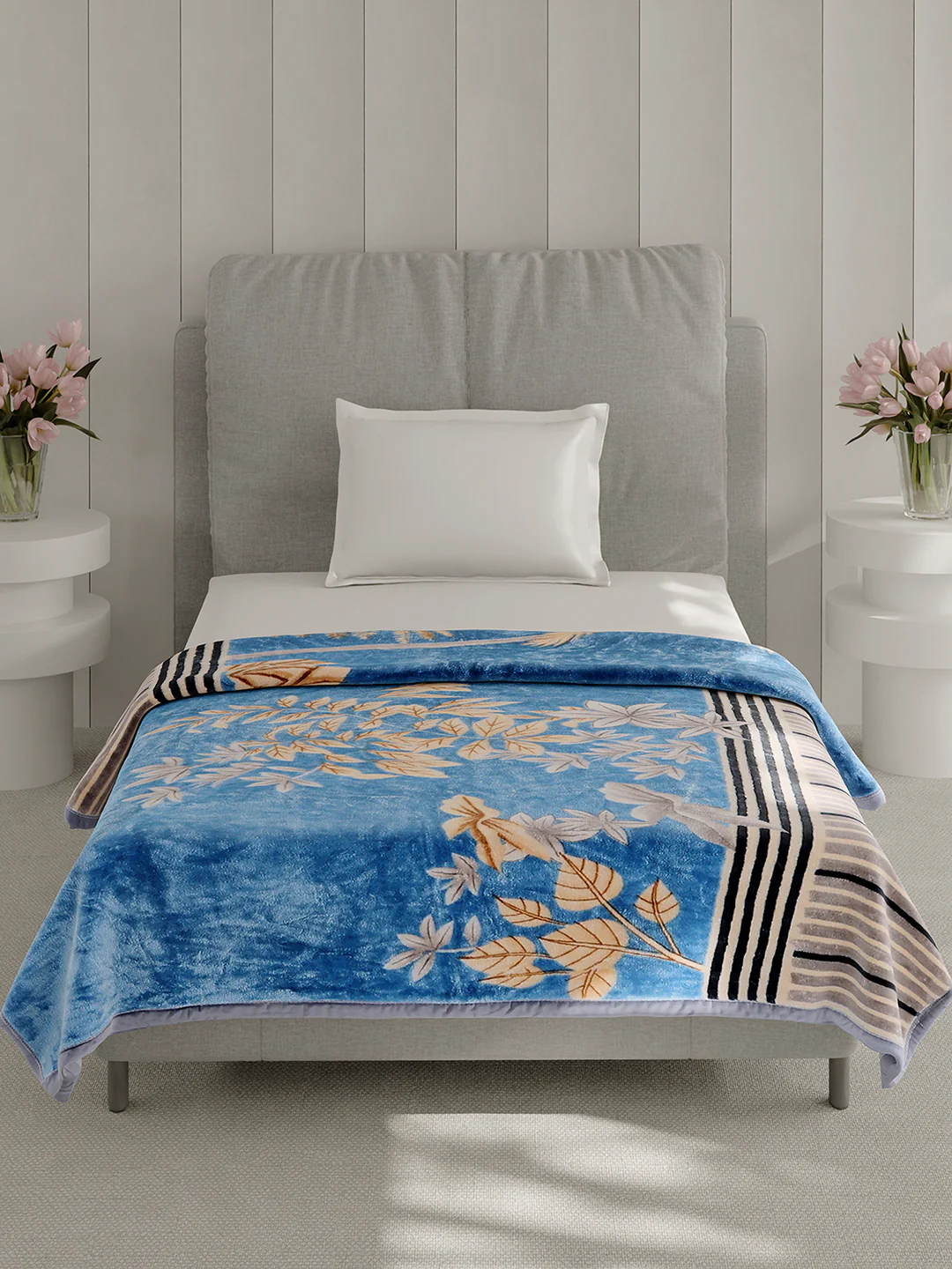 Printed Single Bed 1 Ply Blanket for Heavy Winter - (Soulmate) - Image 2