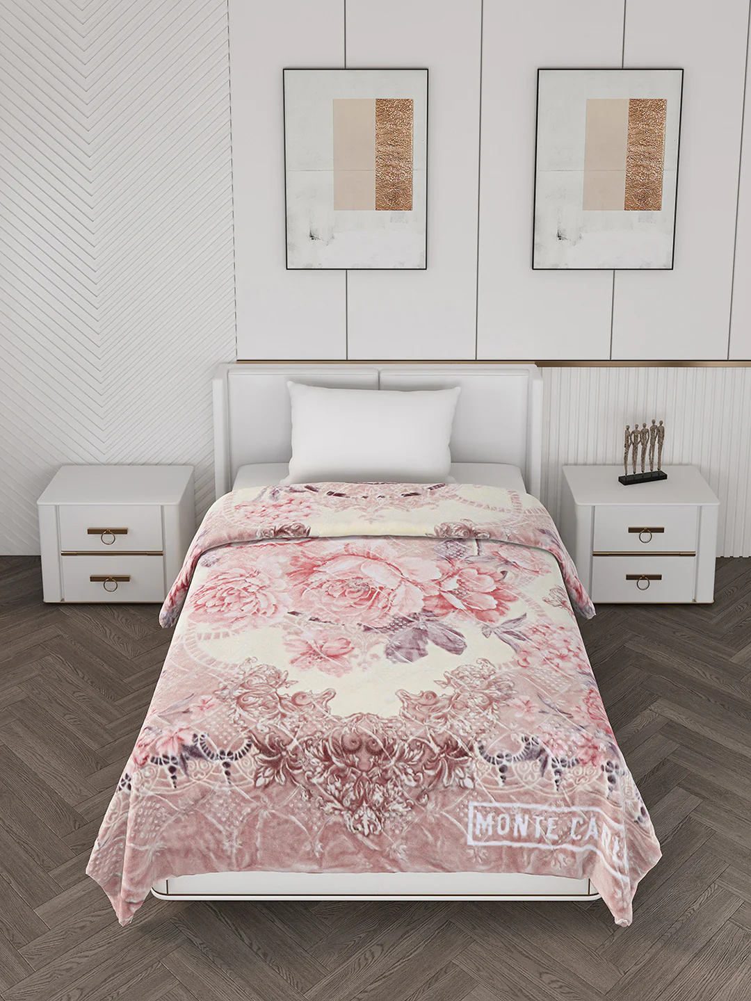 Printed Single Bed 1000 GSM Blanket for Heavy Winter -2 Ply (Weight 4 kg) - Image 2