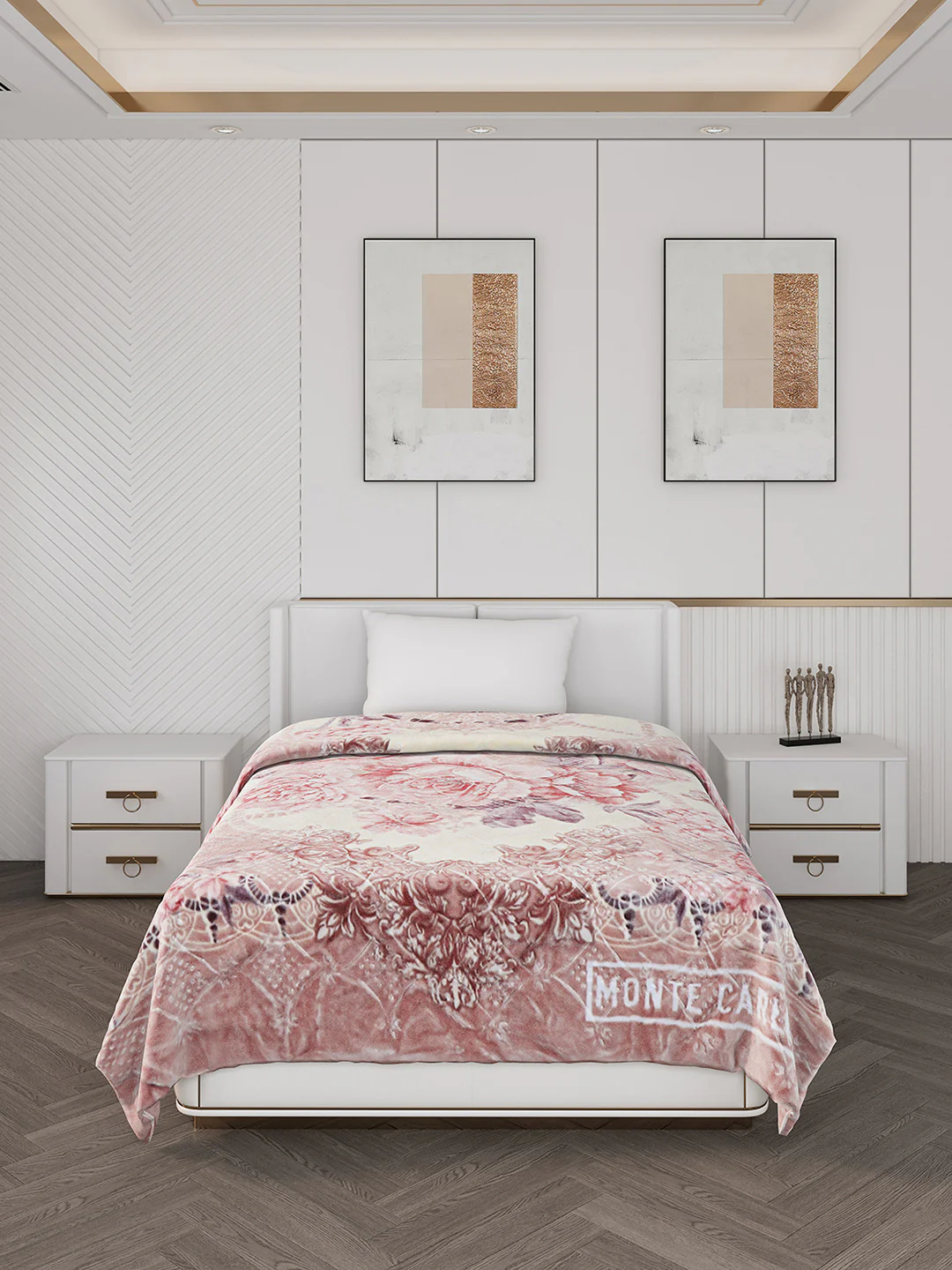 Printed Single Bed 1000 GSM Blanket for Heavy Winter -2 Ply (Weight 4 kg) - Image 3