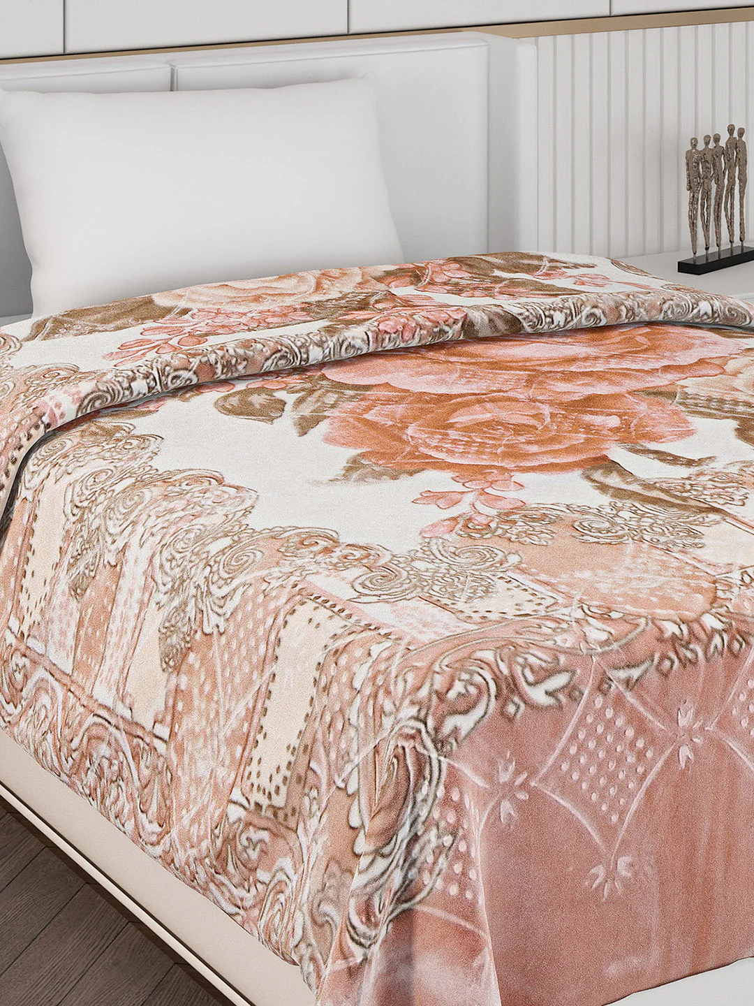 Printed Single Bed 1000 GSM Blanket for Heavy Winter -2 Ply (Weight 4 kg) - Image 4