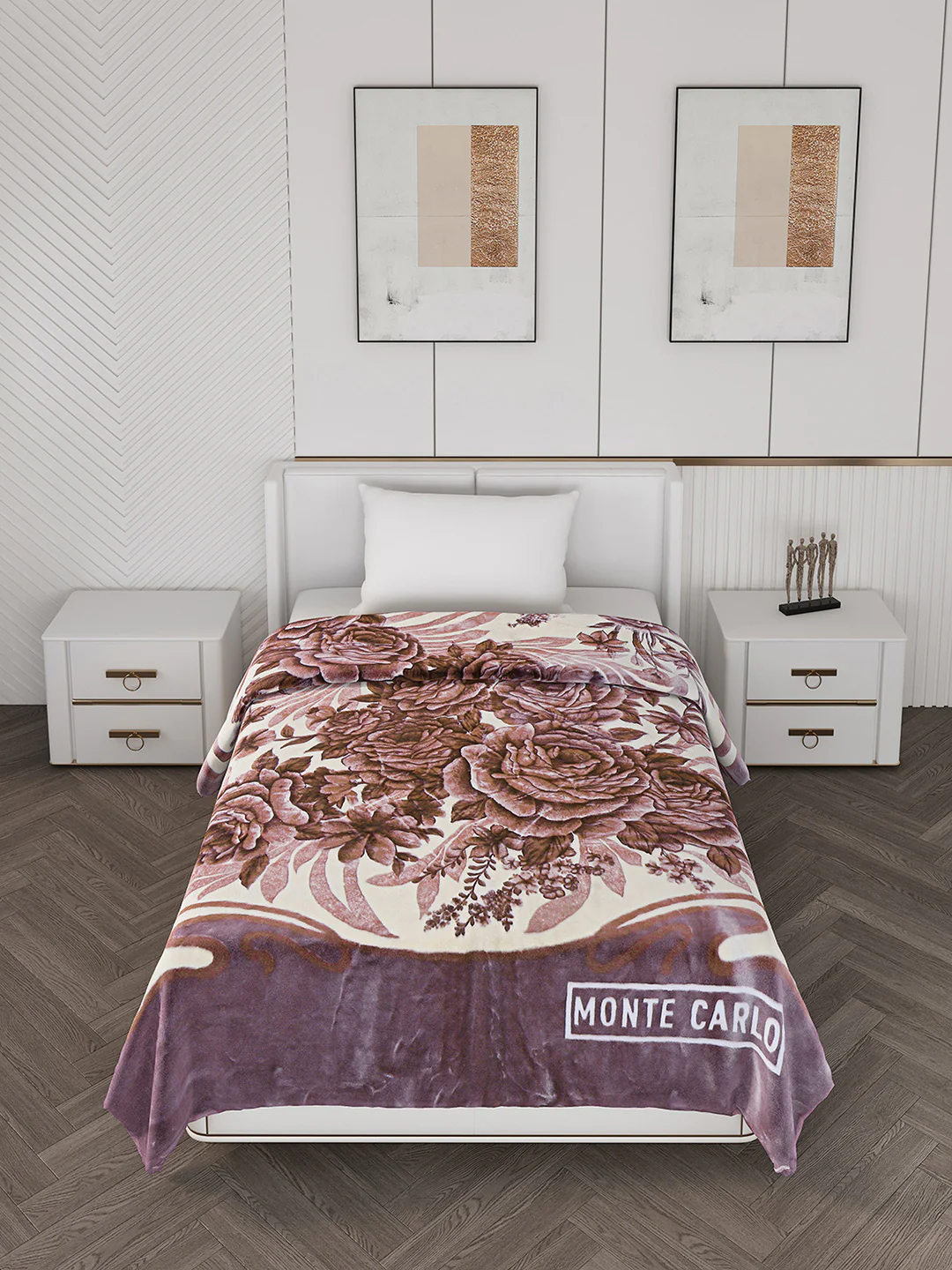 Printed Single Bed 1000 GSM Blanket for Heavy Winter -2 Ply (Weight 4 kg) - Image 2