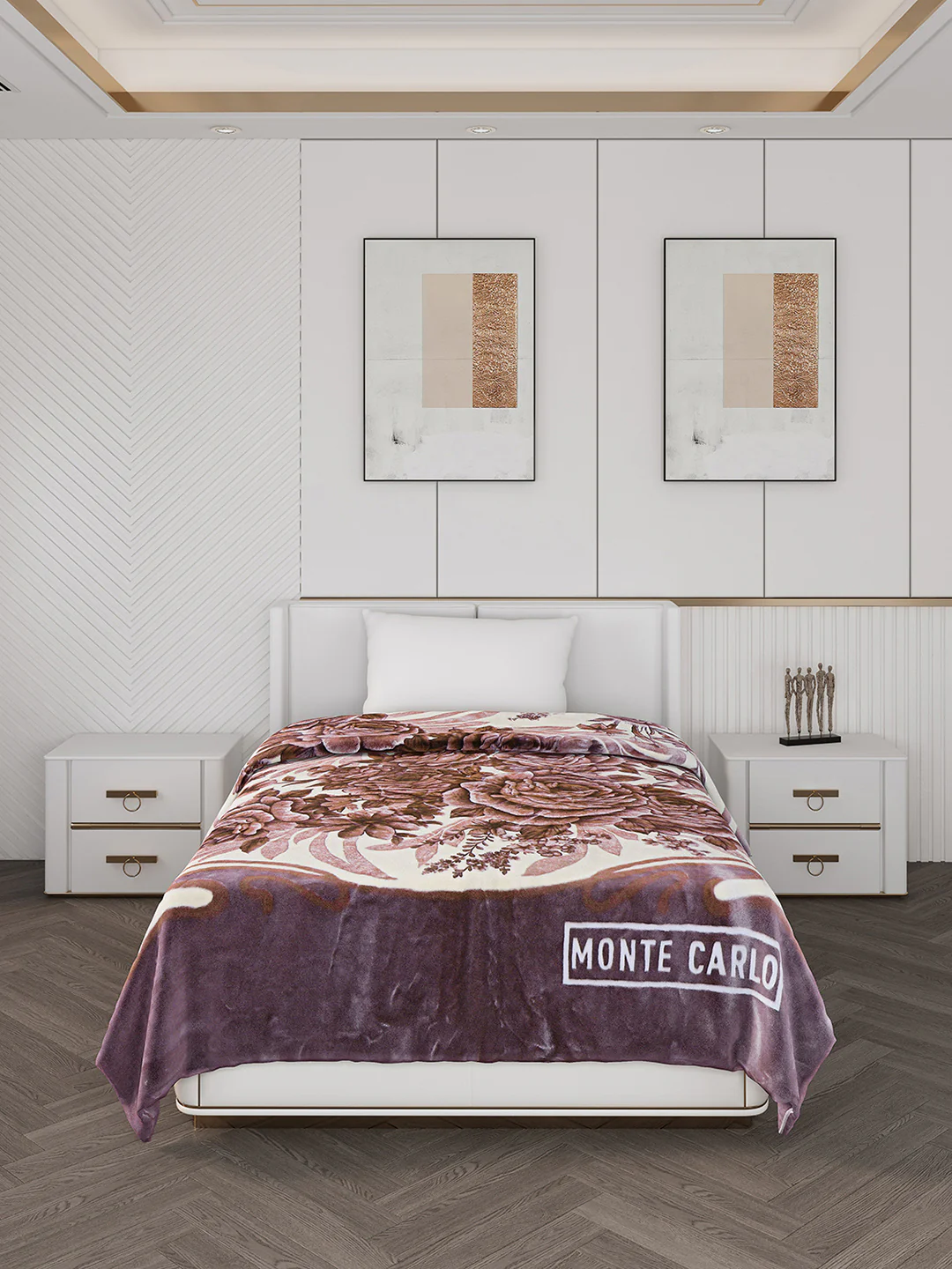 Printed Single Bed 1000 GSM Blanket for Heavy Winter -2 Ply (Weight 4 kg) - Image 3