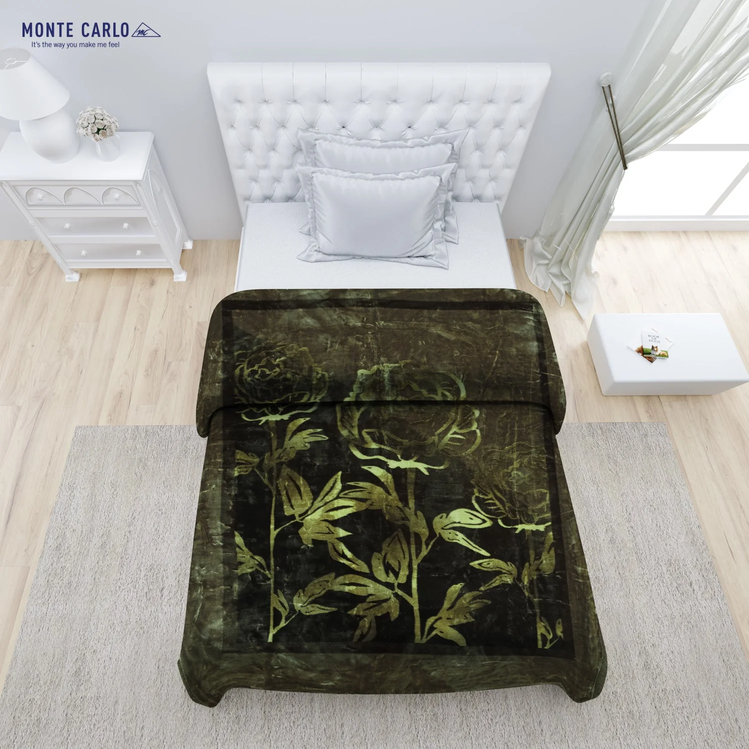 Printed Single Bed 1022 GSM Blanket Lucas 2 Ply (Weight 3.6 kg) - Image 3