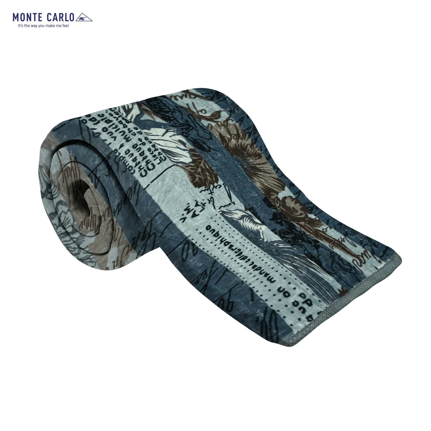 Printed Single Bed 1022 GSM Blanket Lucas 2 Ply (Weight 3.6 kg) - Image 4
