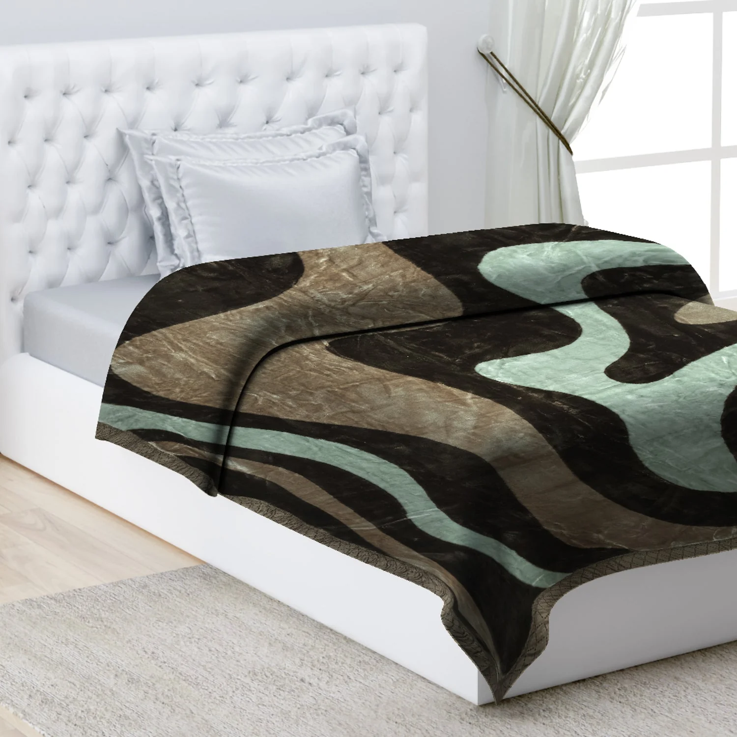 Printed Single Bed 1022 GSM Blanket Lucas 2 Ply (Weight 3.6 kg) - Image 9