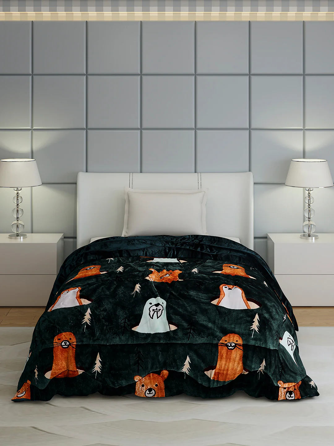 Printed Single Bed 1022 GSM Comforter for Winter - (Ananya) - Image 2