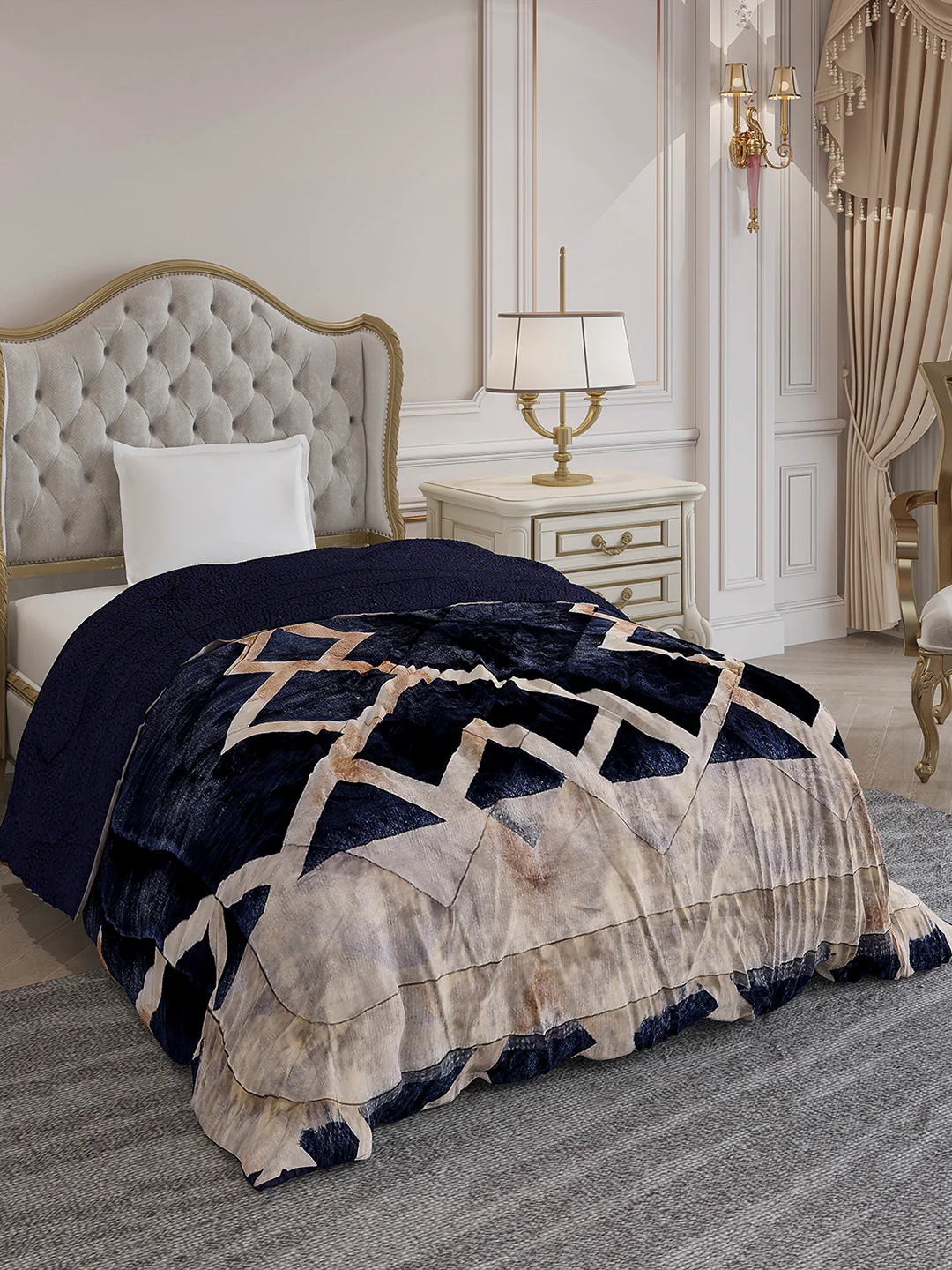 Printed Single Bed 1023 GSM Comforter for Winter - (Ultra) - Image 4