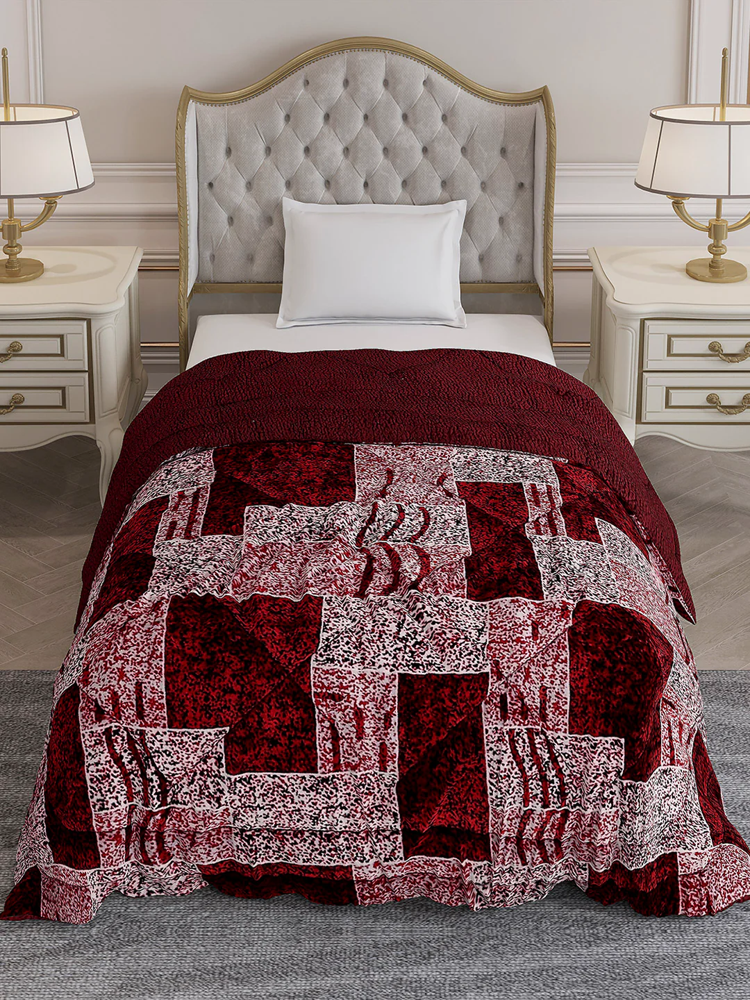 Printed Single Bed 1023 GSM Comforter for Winter - (Ultra) - Image 3