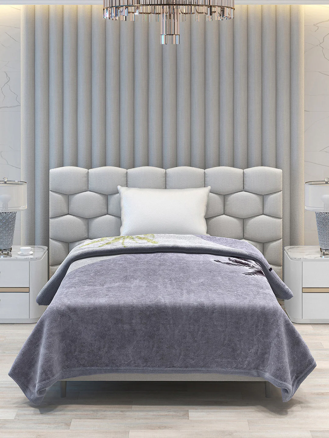 Printed Single Bed 1051 GSM Blanket Bling 2 Ply (Weight 3.7 kg) - Image 2