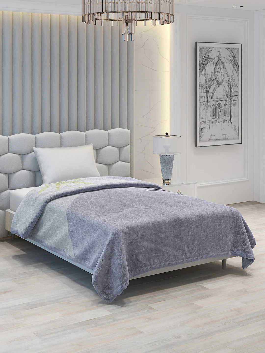 Printed Single Bed 1051 GSM Blanket Bling 2 Ply (Weight 3.7 kg) - Image 4